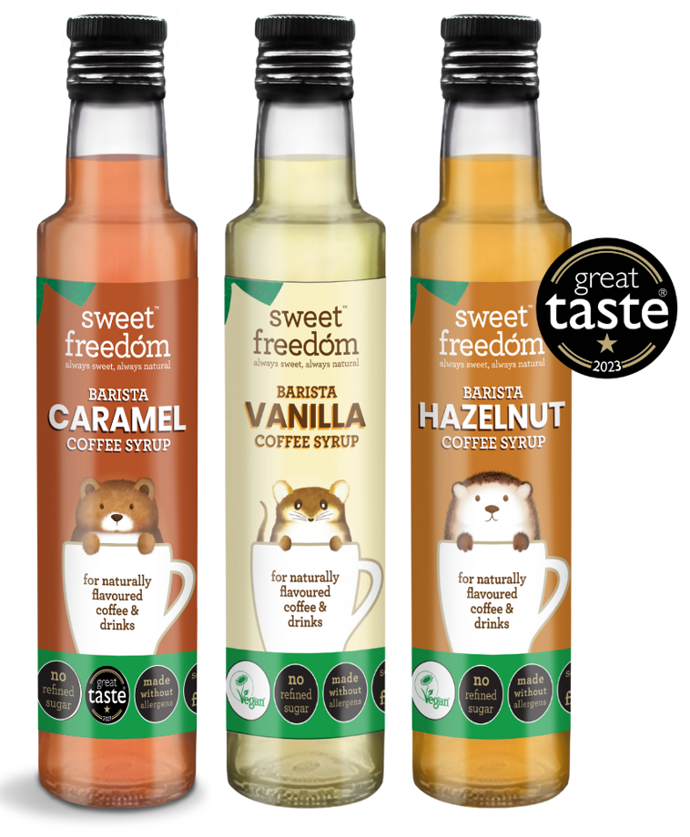 Sweet Freedom's barista coffee syrups, a Veganuary launch for 2024