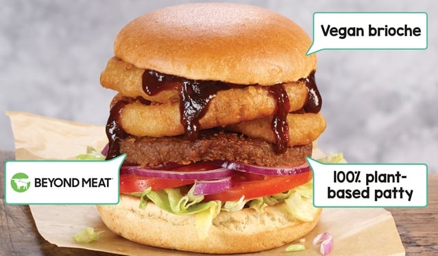 The Wetherspoons Beyond BBQ Stack burger
