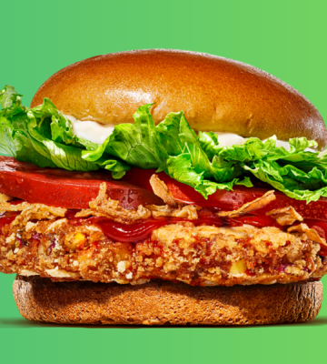 Burger King vegan bean burger for Veganuary 2024