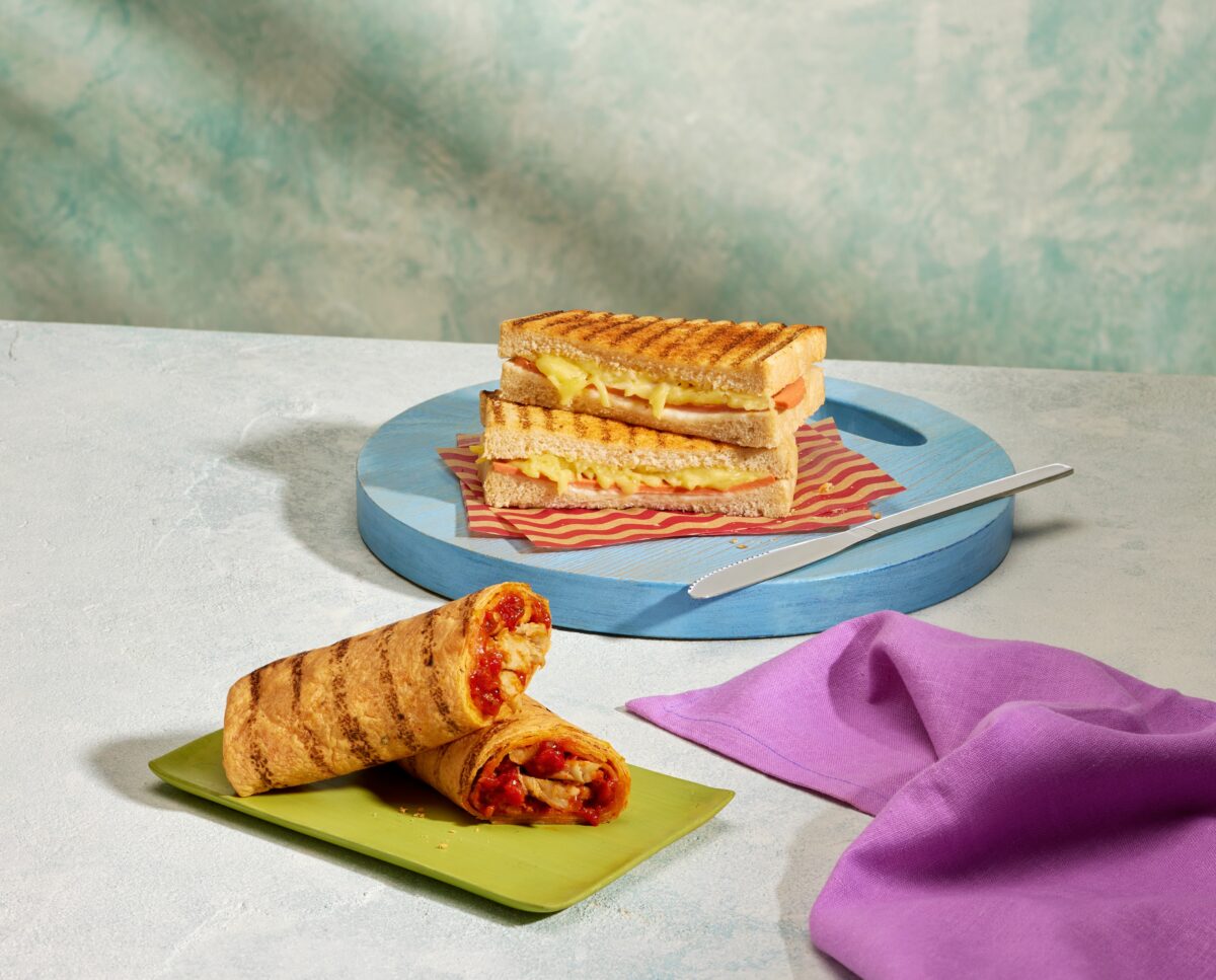A vegan sandwich and toastie from UK chain Costa Coffee