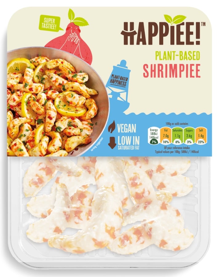 Vegan seafood brand HAPPIEE!™ recently released a new vegan shrimp