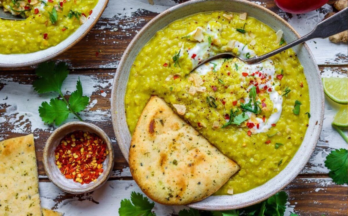 An vegan high protein apple and ginger dahl recipe