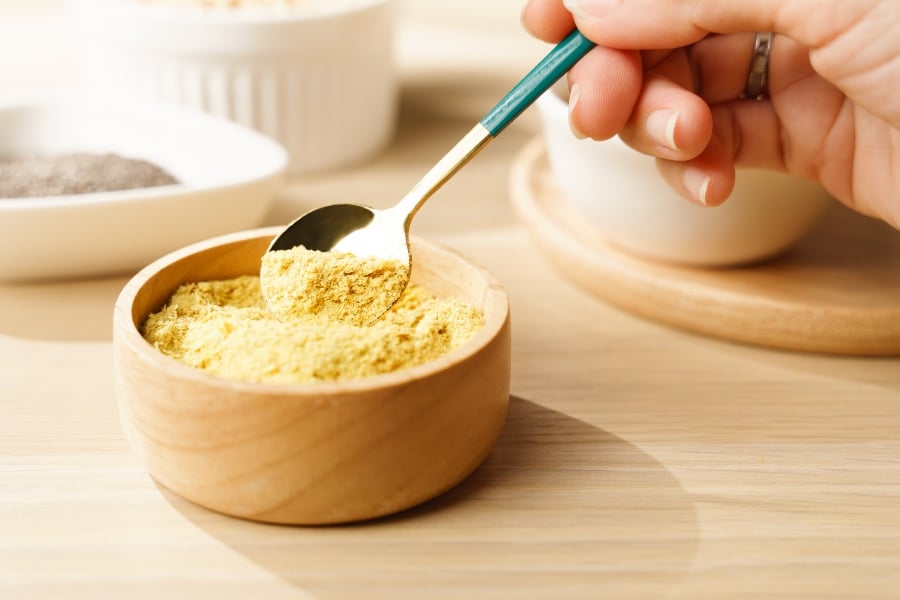 Nutritional yeast, which contains B12
