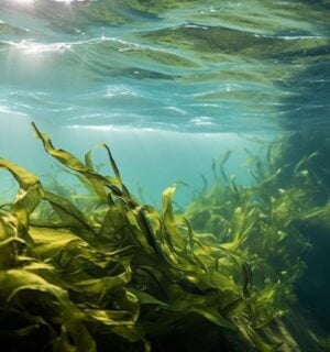 Seaweed in the ocean