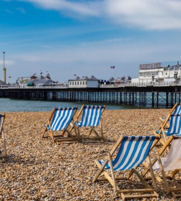 Beach in Brighton, which has been named as the UK's most vegan-friendly city