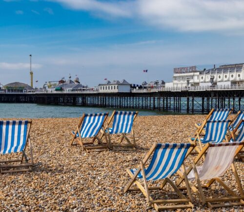 Beach in Brighton, which has been named as the UK's most vegan-friendly city