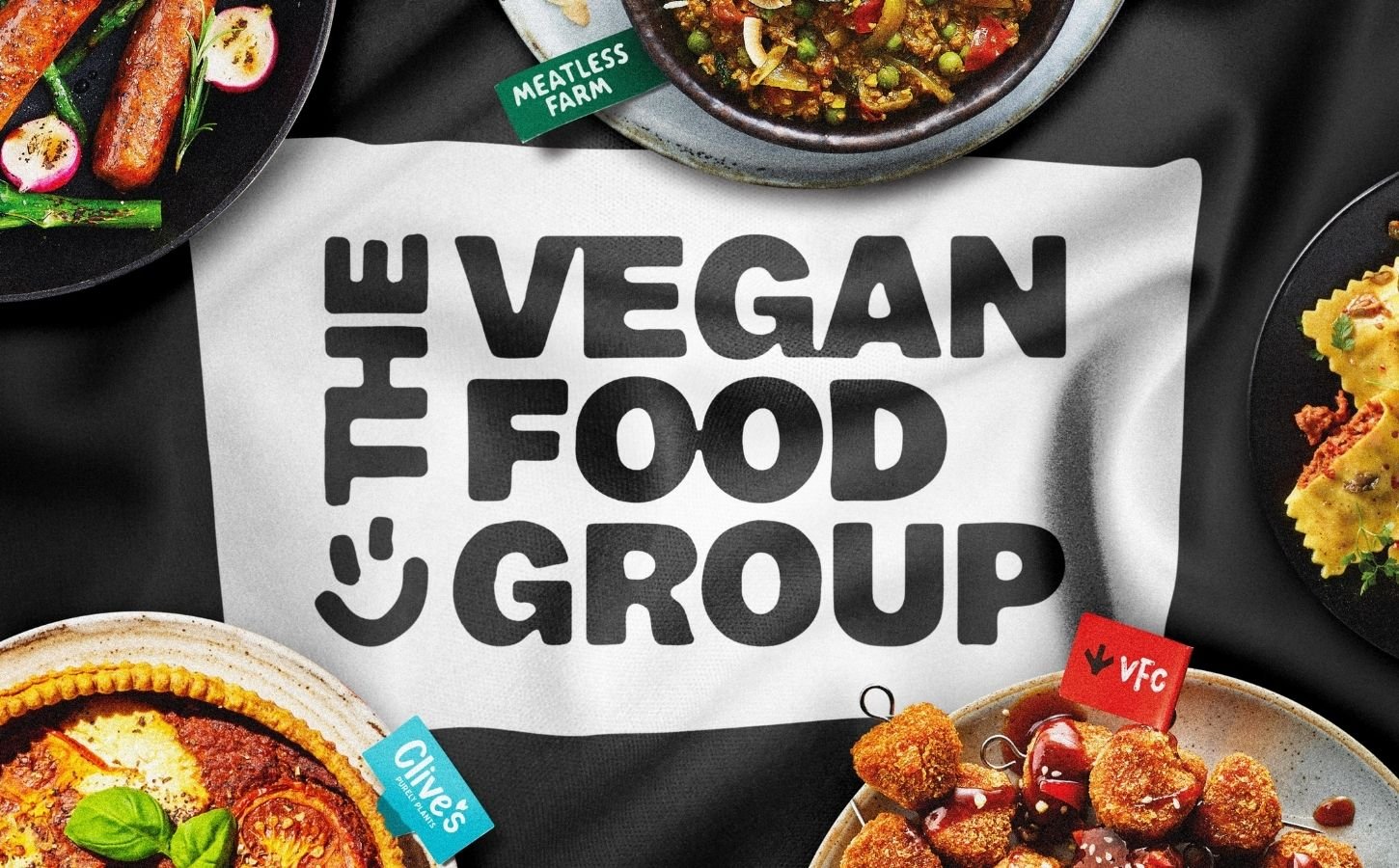 The Vegan Food Group logo, which has recently been rebranded from VFC Foods