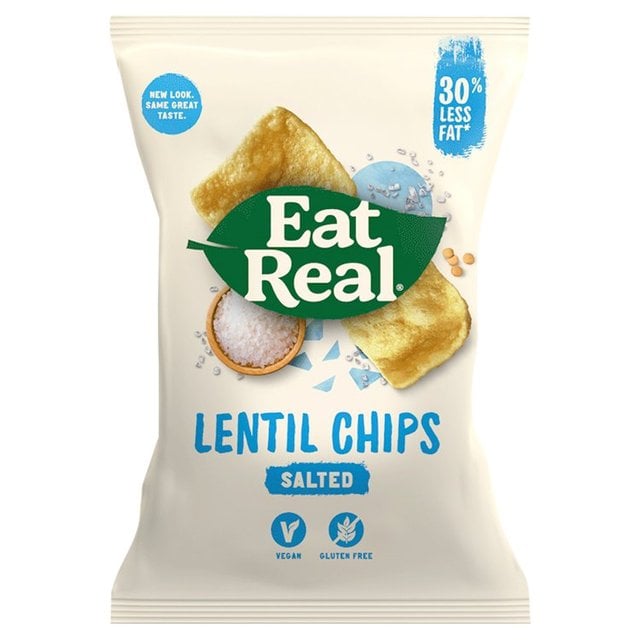 Vegan sea salt lentil chips 