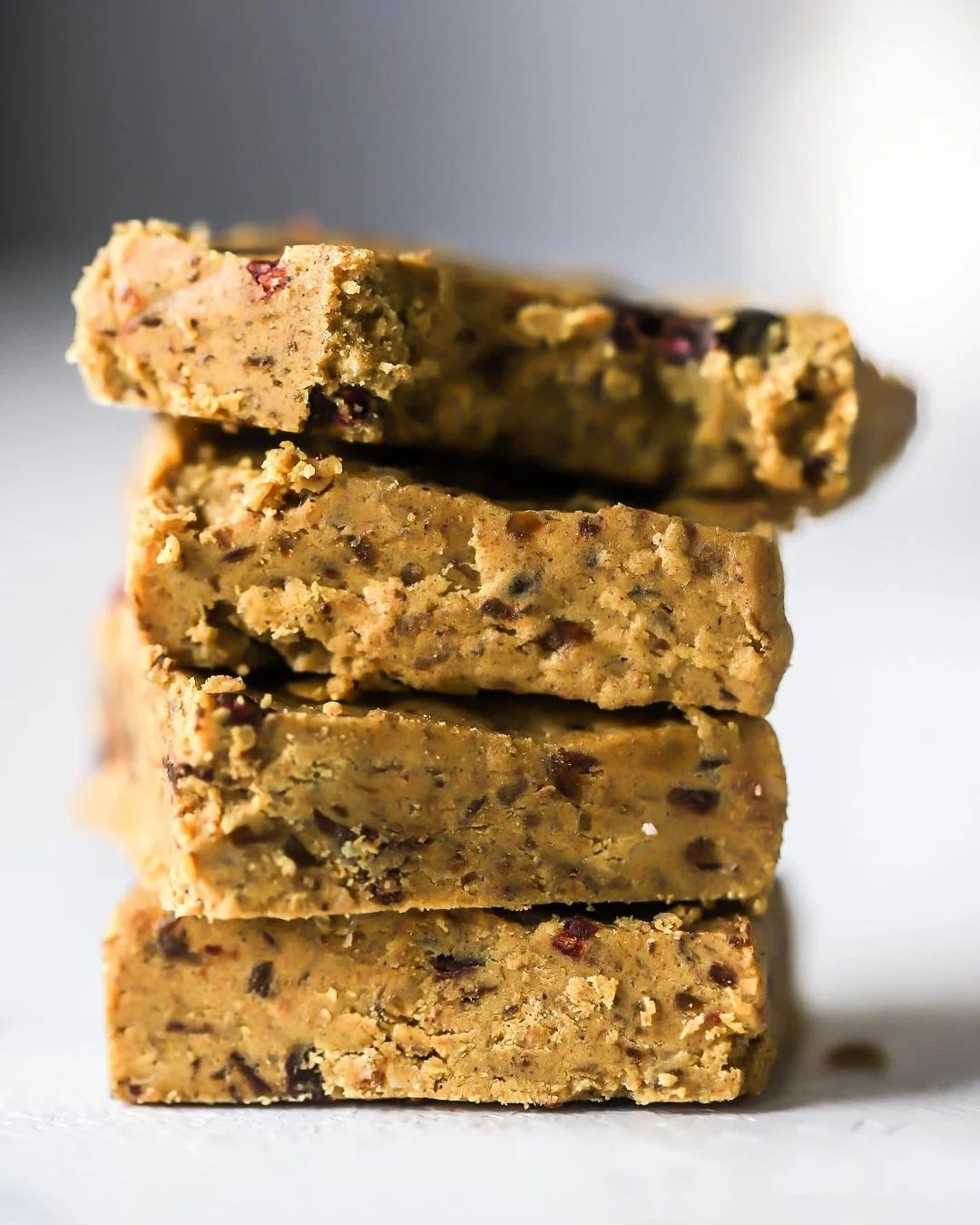 Photo shows some banana flavored protein bars.