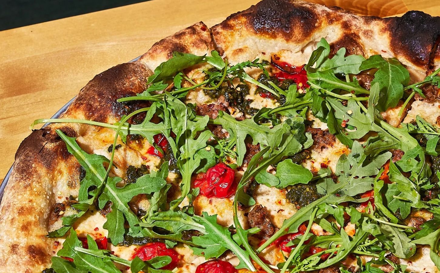 A vegan pizza, which was ranked a best vegan pizza USA