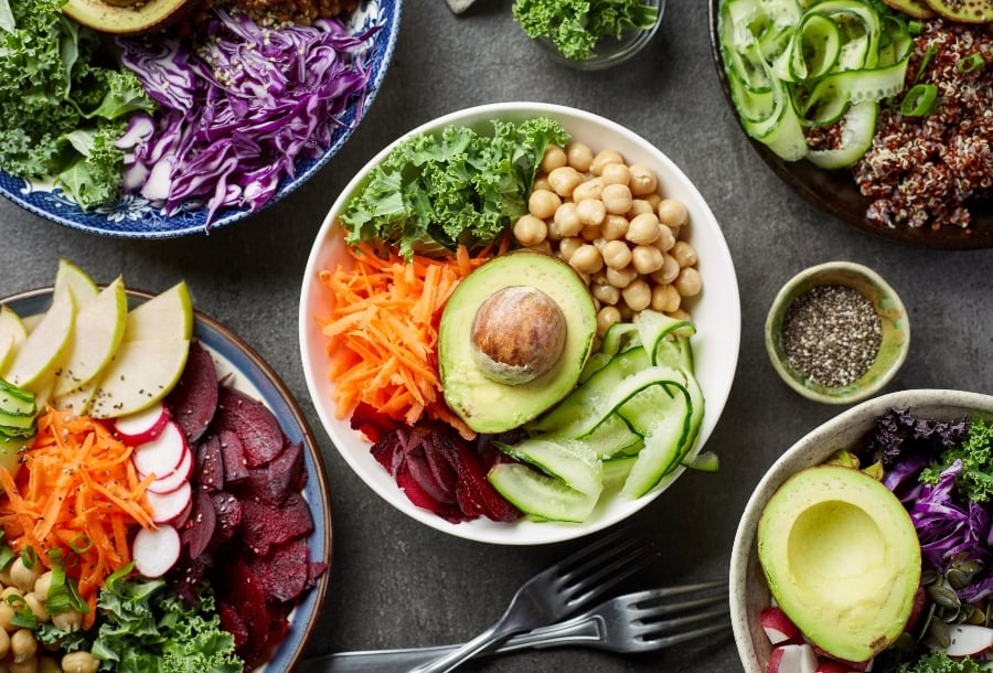 Healthy vegan food, the sort that will be promoted by Amsterdam's new plant-based policies