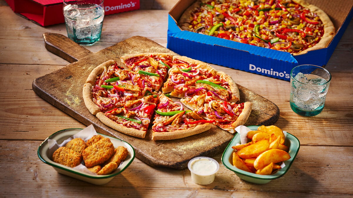 Vegan-friendly pizzas and sides from Domino's 