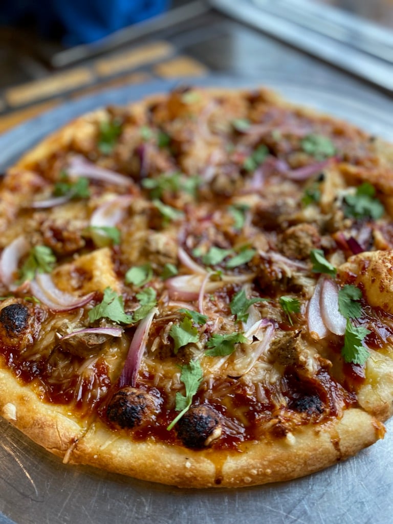 A vegan pizza available to buy in Pennsylvania, which was ranked a best vegan pizza in the USA