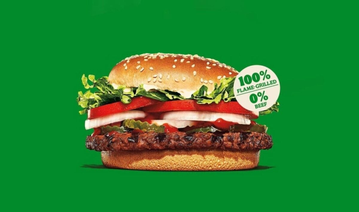 A meat-free plant-based Whopper from Burger King