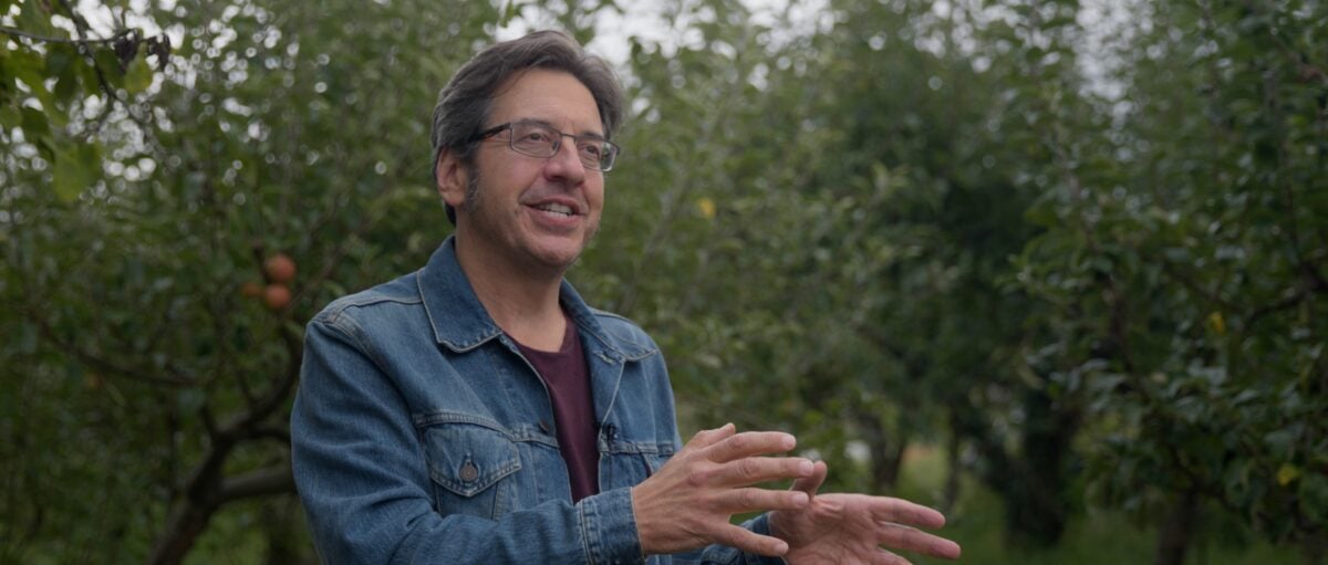 Environmentalist and author George Monbiot in a still from new vegan documentary I Could Never Go Vegan