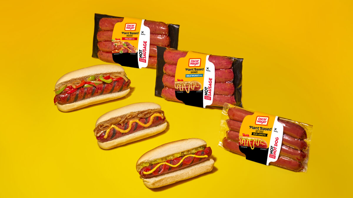 Plant-based hot dogs and sausages from Oscar Mayer 