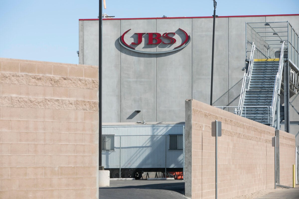 The outside of a JBS factory