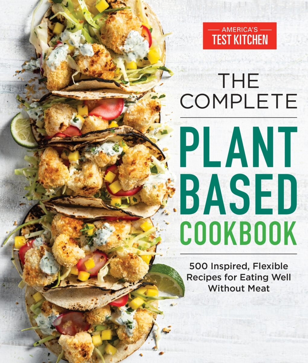 The cover of vegan cookbook The Complete Plant-Based Cookbook, which comes from America's Test Kitchen