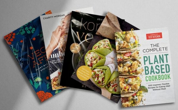 A selection of vegan / plant-based cookbooks