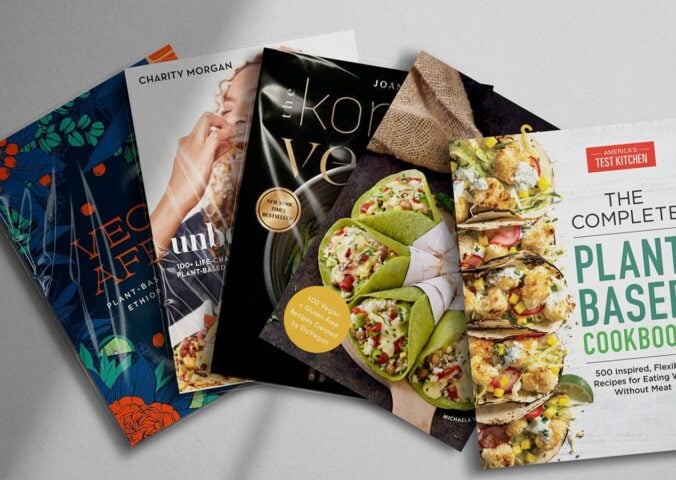 A selection of vegan / plant-based cookbooks
