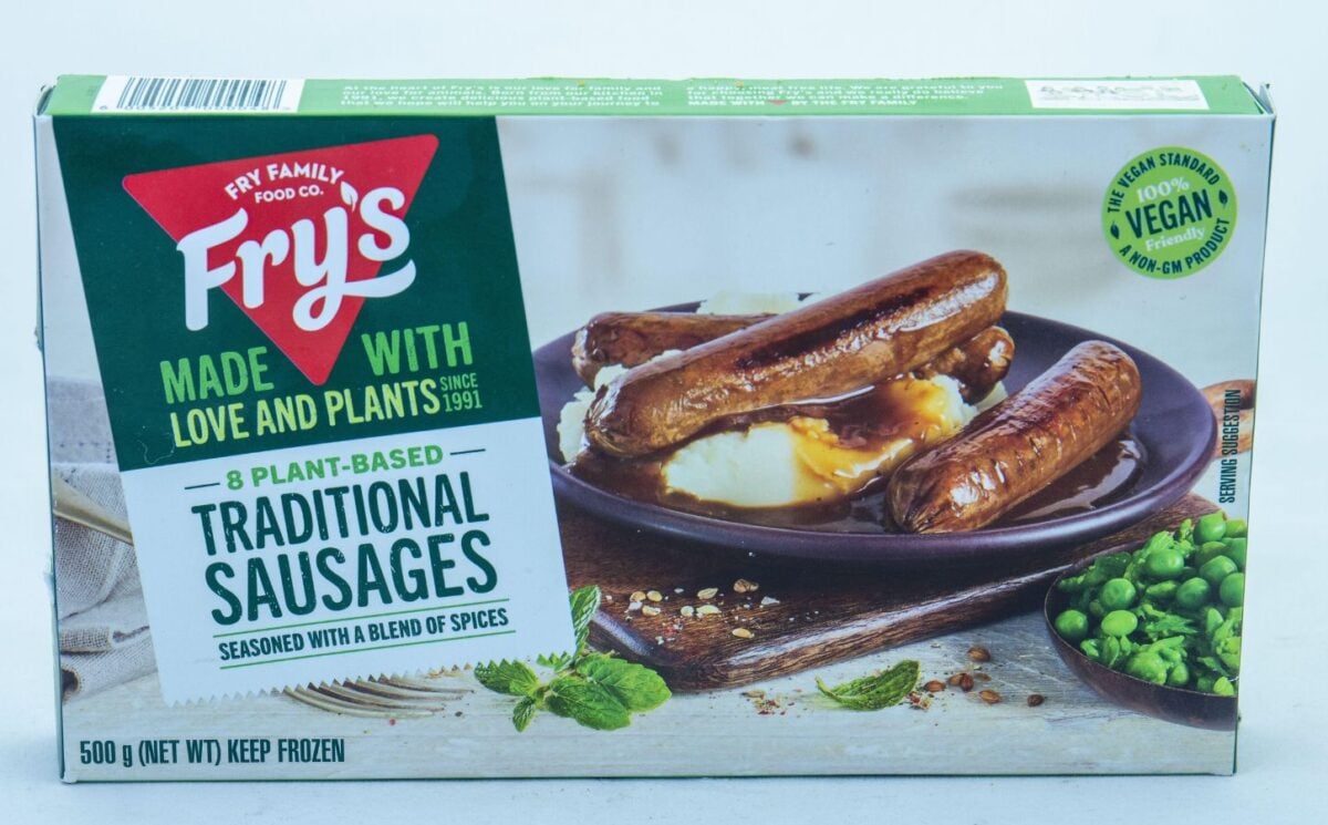 Fry's plant-based sausages