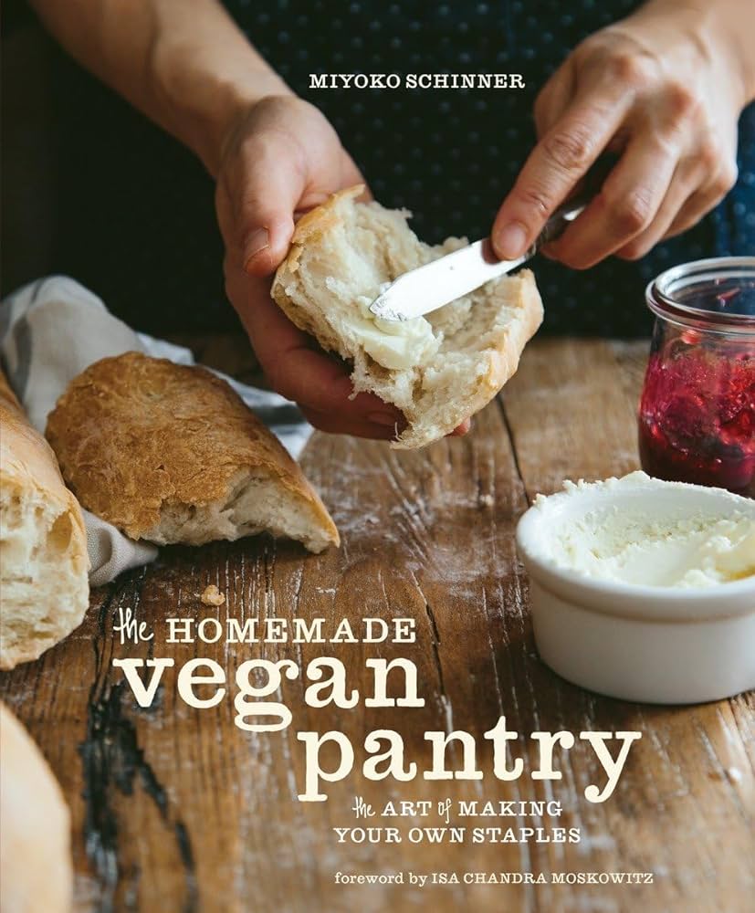 The front cover of vegan cookbook The Homemade Vegan Pantry