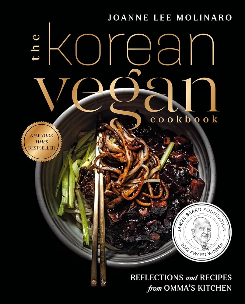 The front cover of The Korean Vegan cookbook