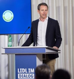 Jan Bock at Lidl protein transition event