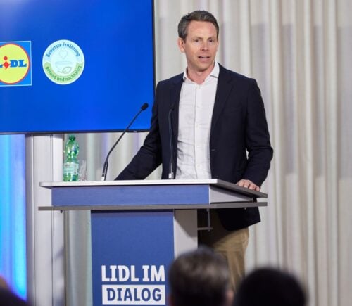 Jan Bock at Lidl protein transition event
