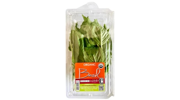 A pack of fresh basil, which has been recalled by Trader Joe's
