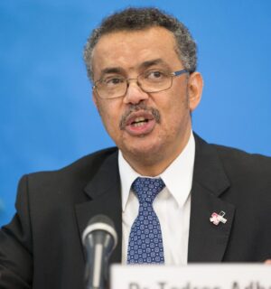 Photo shows WHO Director-General Dr Tedros Adhanom Ghebreyesus, who has previously called for a shift towards plant-based diets