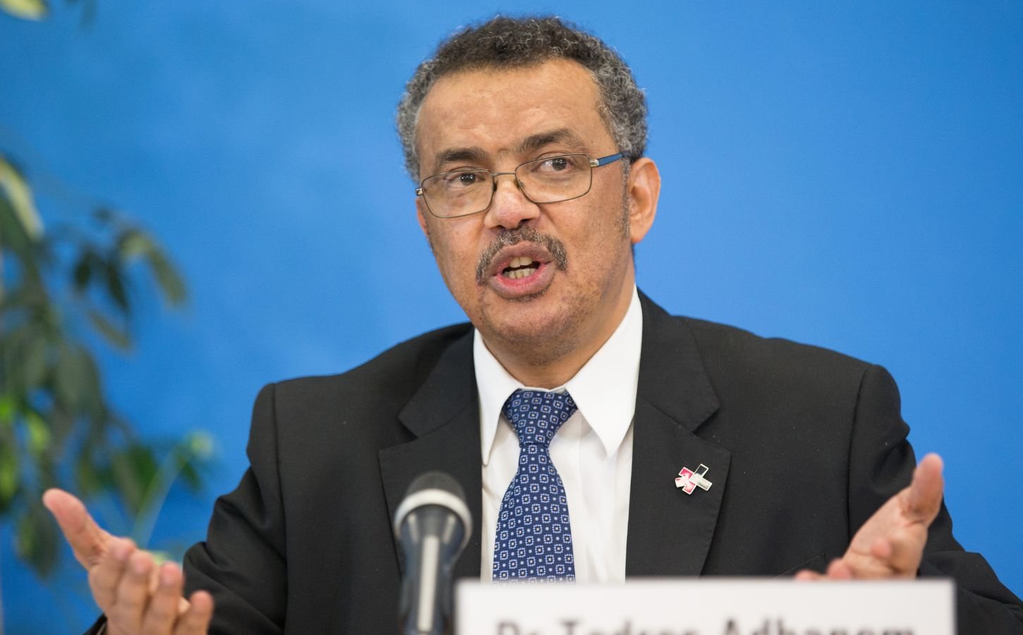 Photo shows WHO Director-General Dr Tedros Adhanom Ghebreyesus, who has previously called for a shift towards plant-based diets