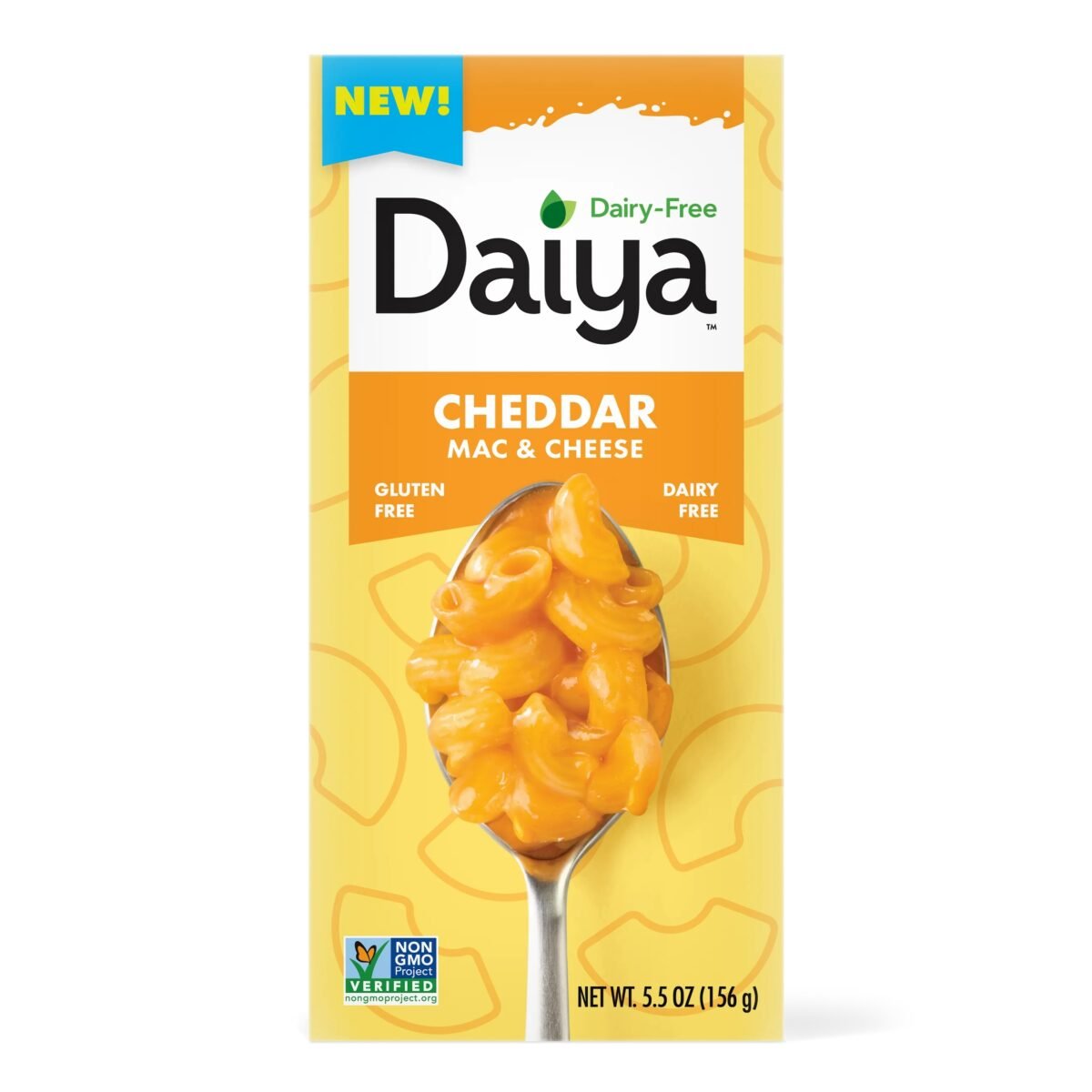 A dairy-free mac and cheese box from Daiya