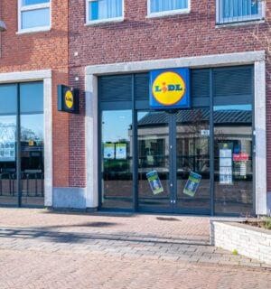 The outside of budget retailer Lidl in the Netherlands