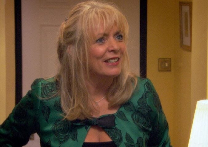 A screenshot from BBC sitcom Gavin & Stacey showing Pam Shipman