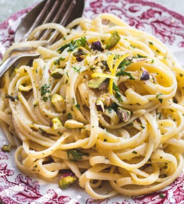 A dairy-free and vegan linguine al limone recipe