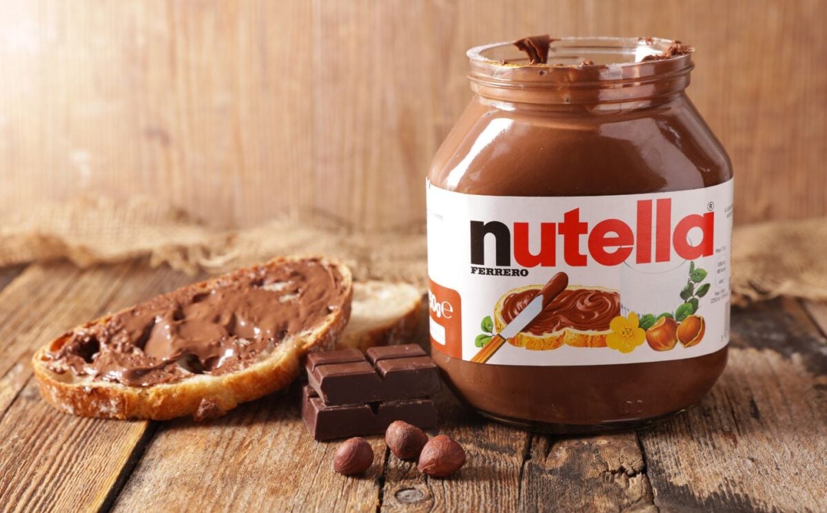 A jar of Nutella, which is launching a vegan version very soon