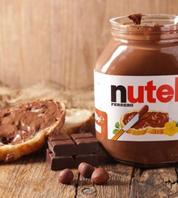 A jar of Nutella, which is launching a vegan version very soon