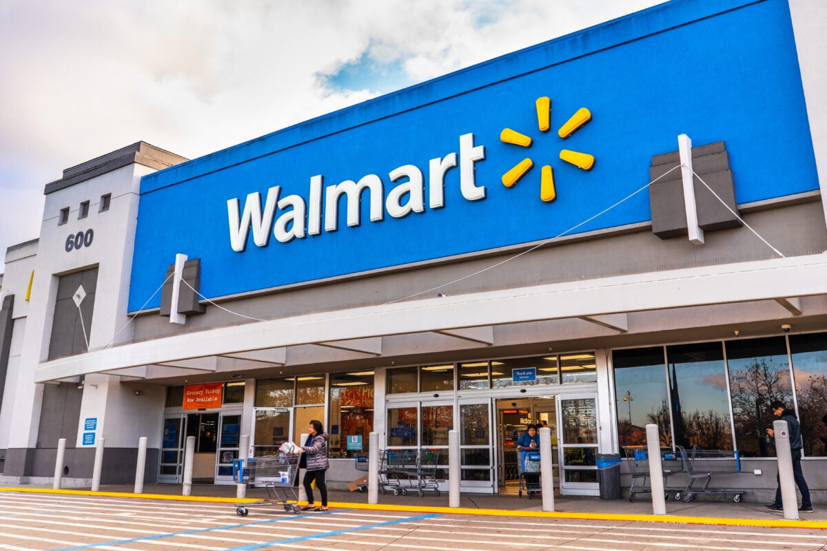 The outside of US retailer Walmart, which just unveiled a huge plant-based range