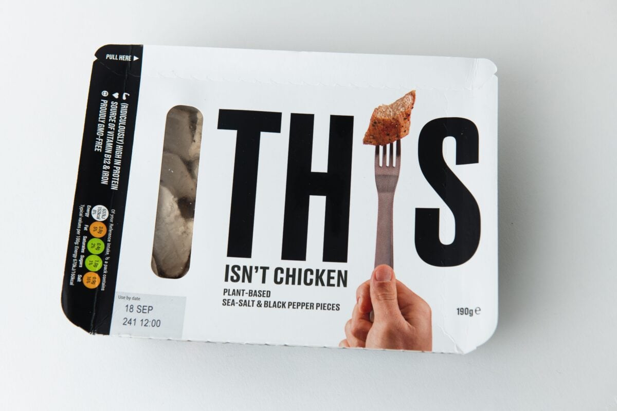 A pack of THIS vegan chicken pieces