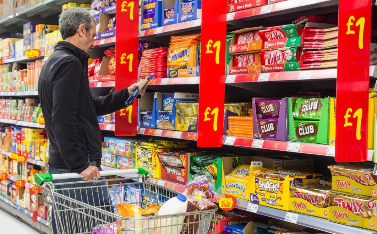 Man in biscuit aisle