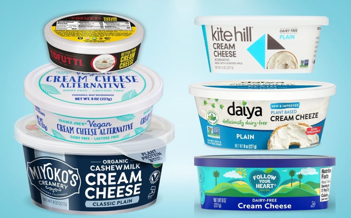 a picture of vegan cream cheese brands in the USA