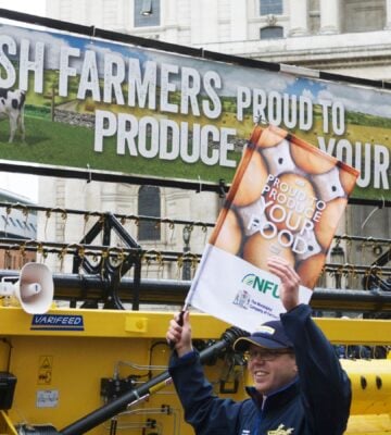 Farmers at protest