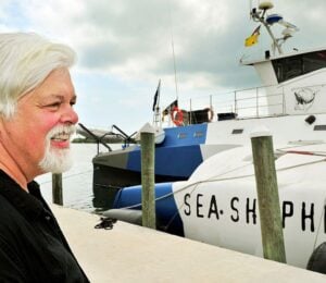 Paul Watson and Sea Shepherd ship