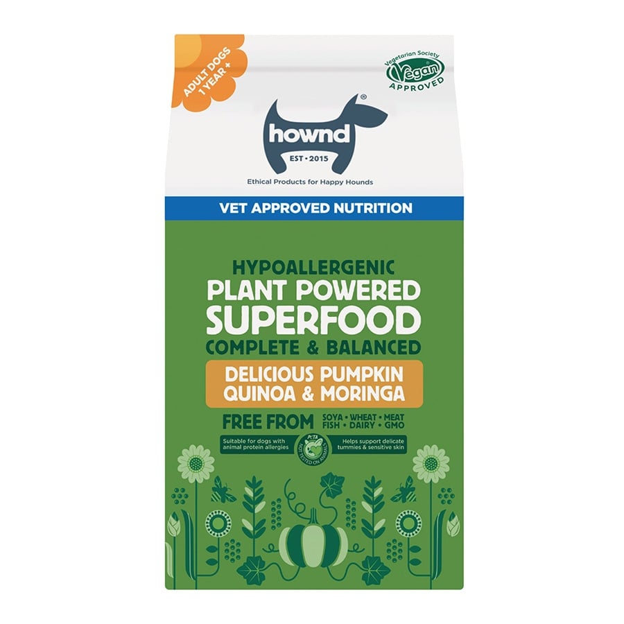 A pack of vegan pet food from HOWND, which has just been acquired by Pets Choice