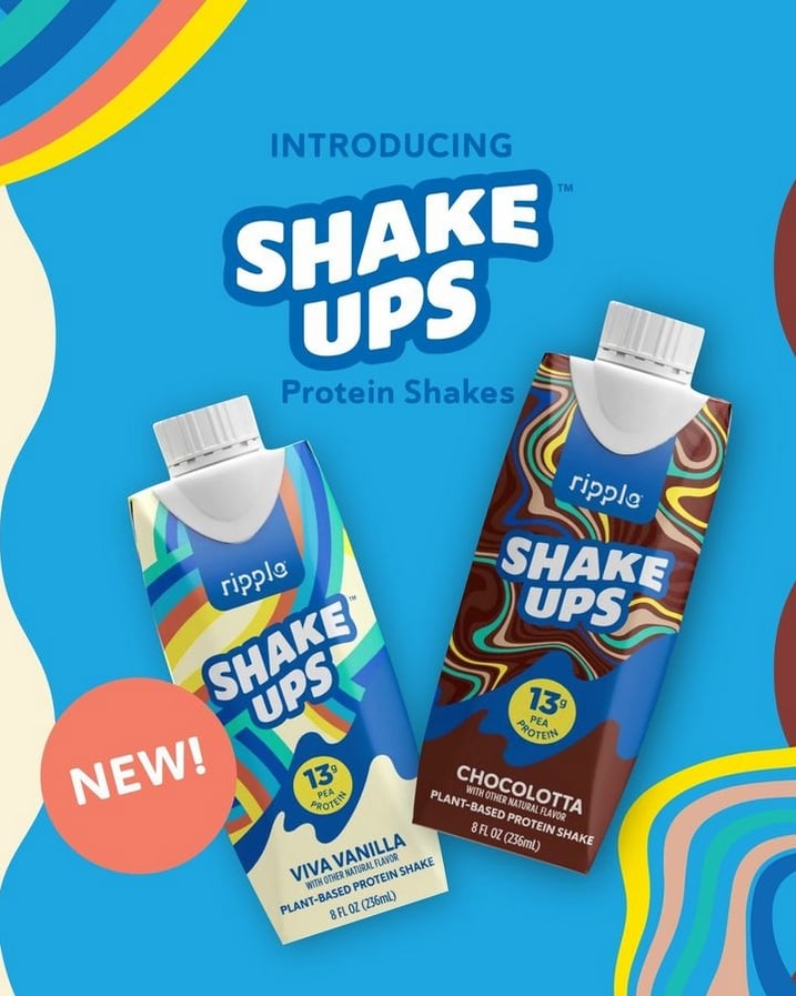 Two new vegan protein shakes for kids from Ripple Foods