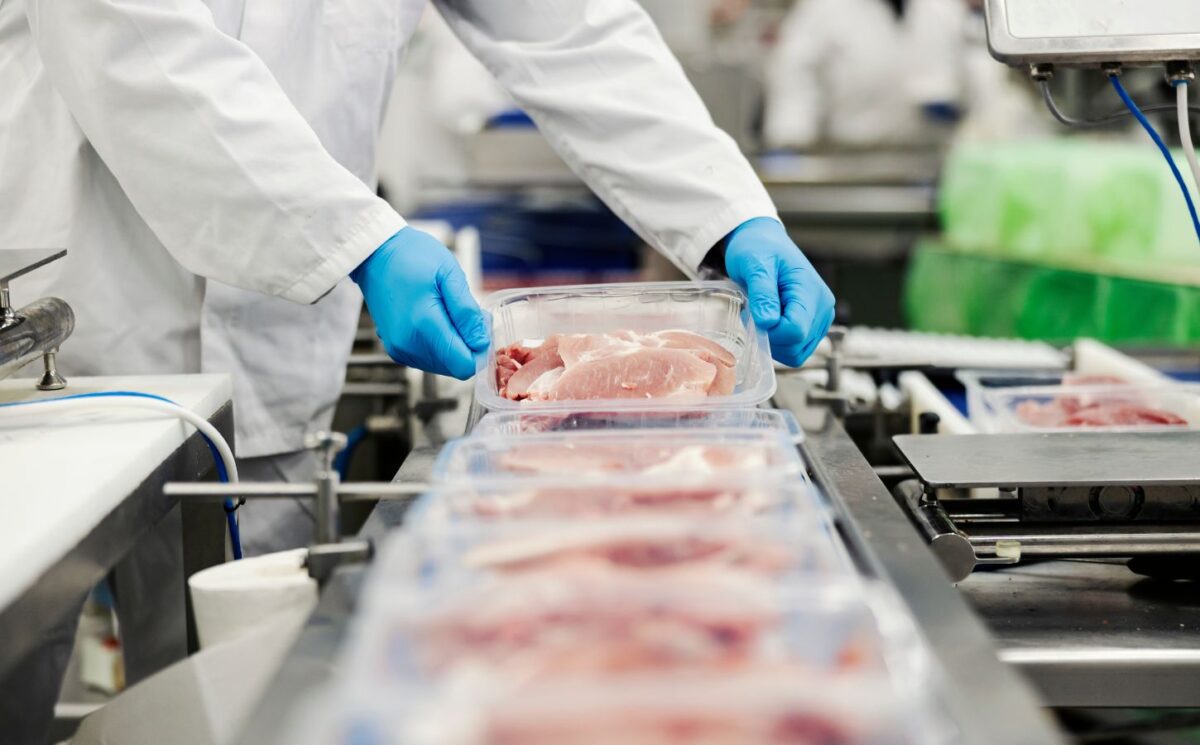 Meat packaging factory