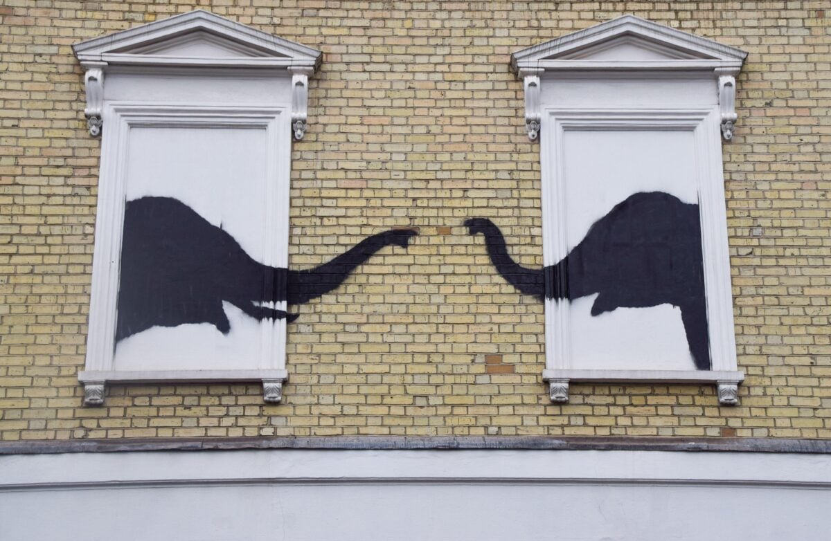 The new Banksy artwork featuring elephants in London