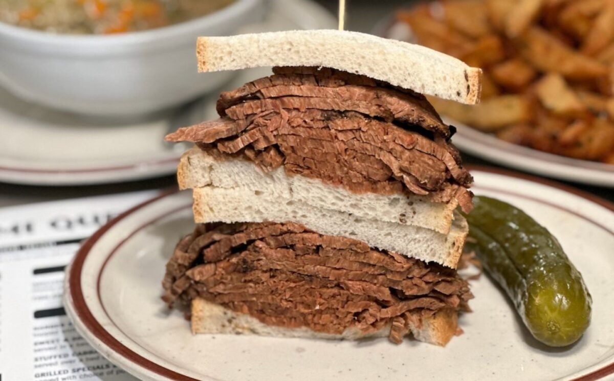 A vegan pastrami sandwich from Chunk Foods