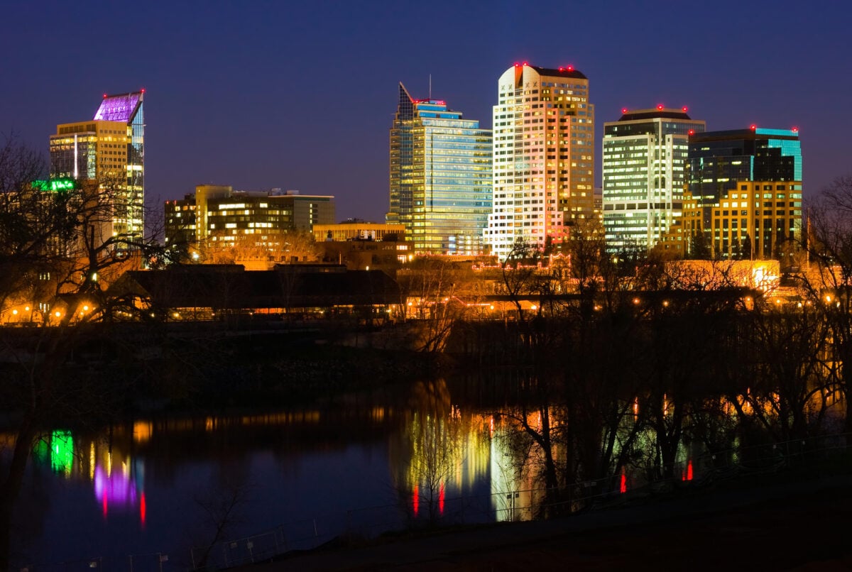 Sacramento at night